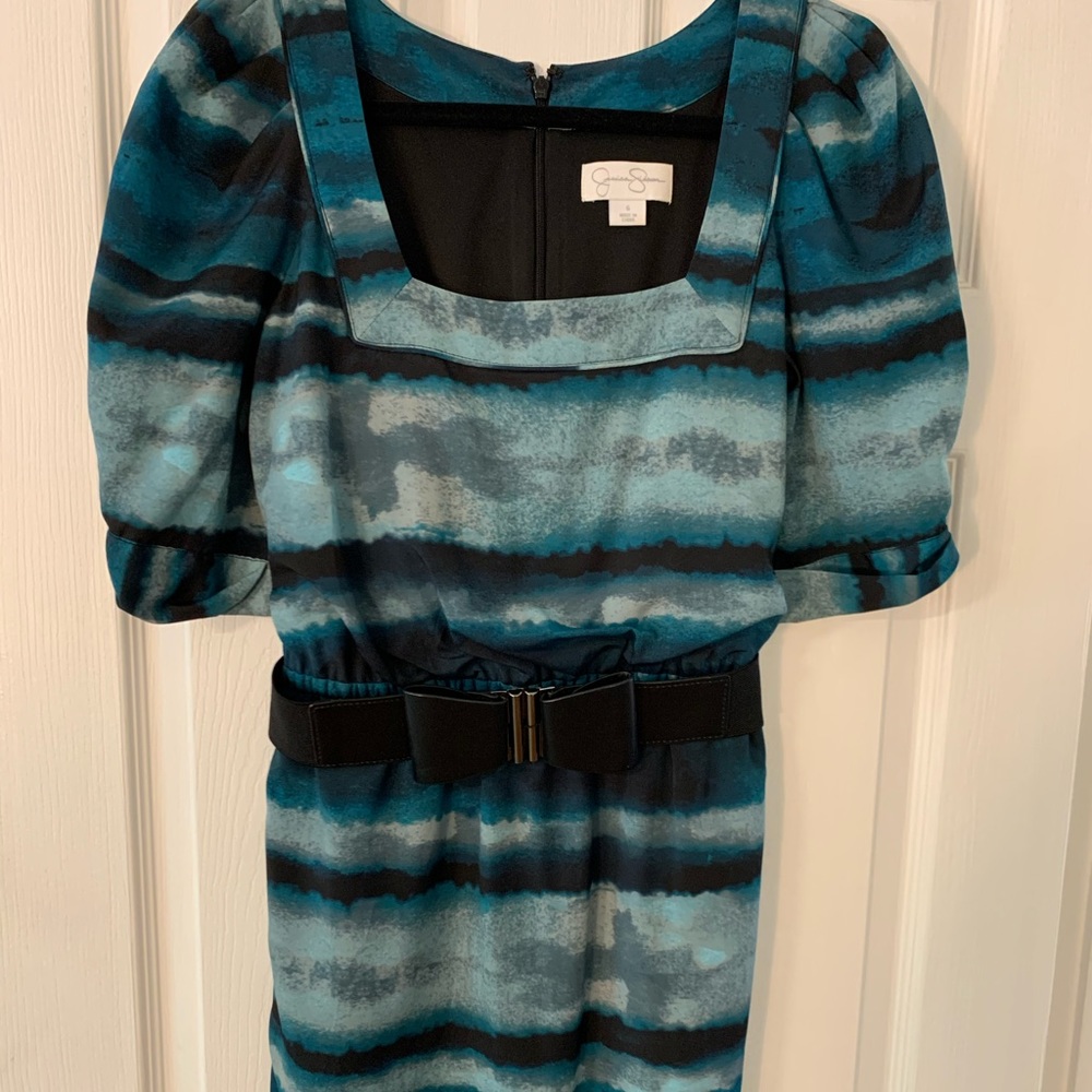 Jessica Simpson cute girly dress with bow belt